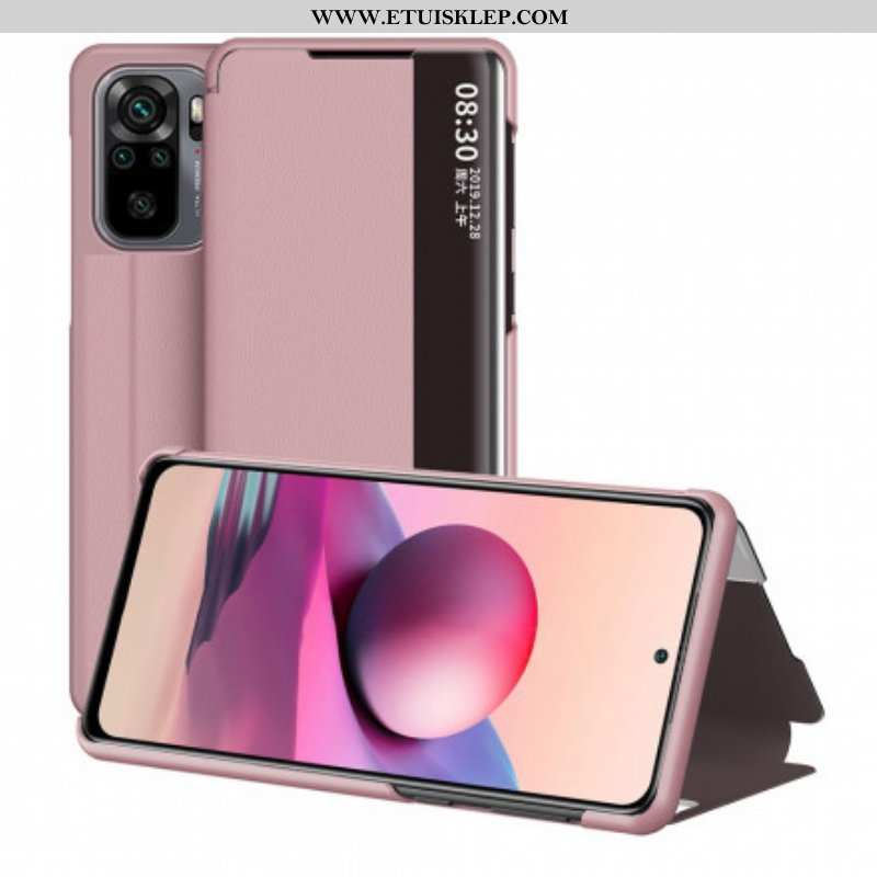 Etui Na Telefon do Xiaomi Redmi Note 10 / 10S Wysokiej Jakości Sztuczna Skóra